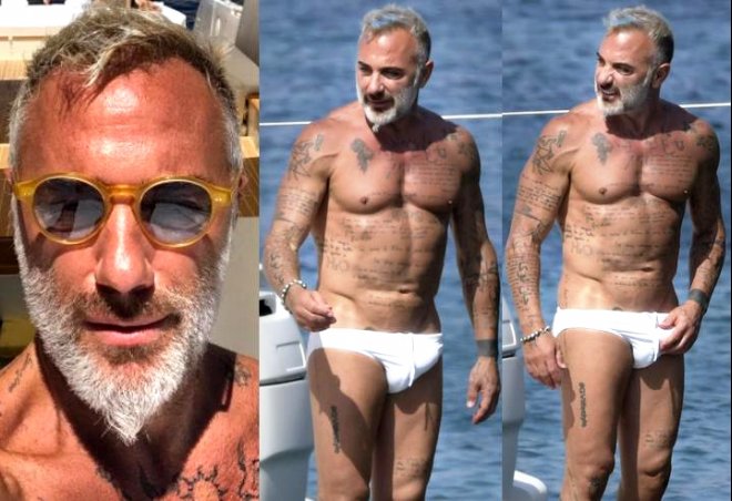 Milionário famoso Gianluca Vacchi pelado exibindo tudo