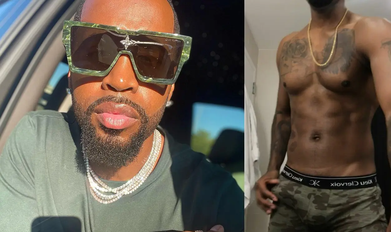 Pênis Duro do Famoso Nu Safaree Samuels Pelado - Foto de Penis